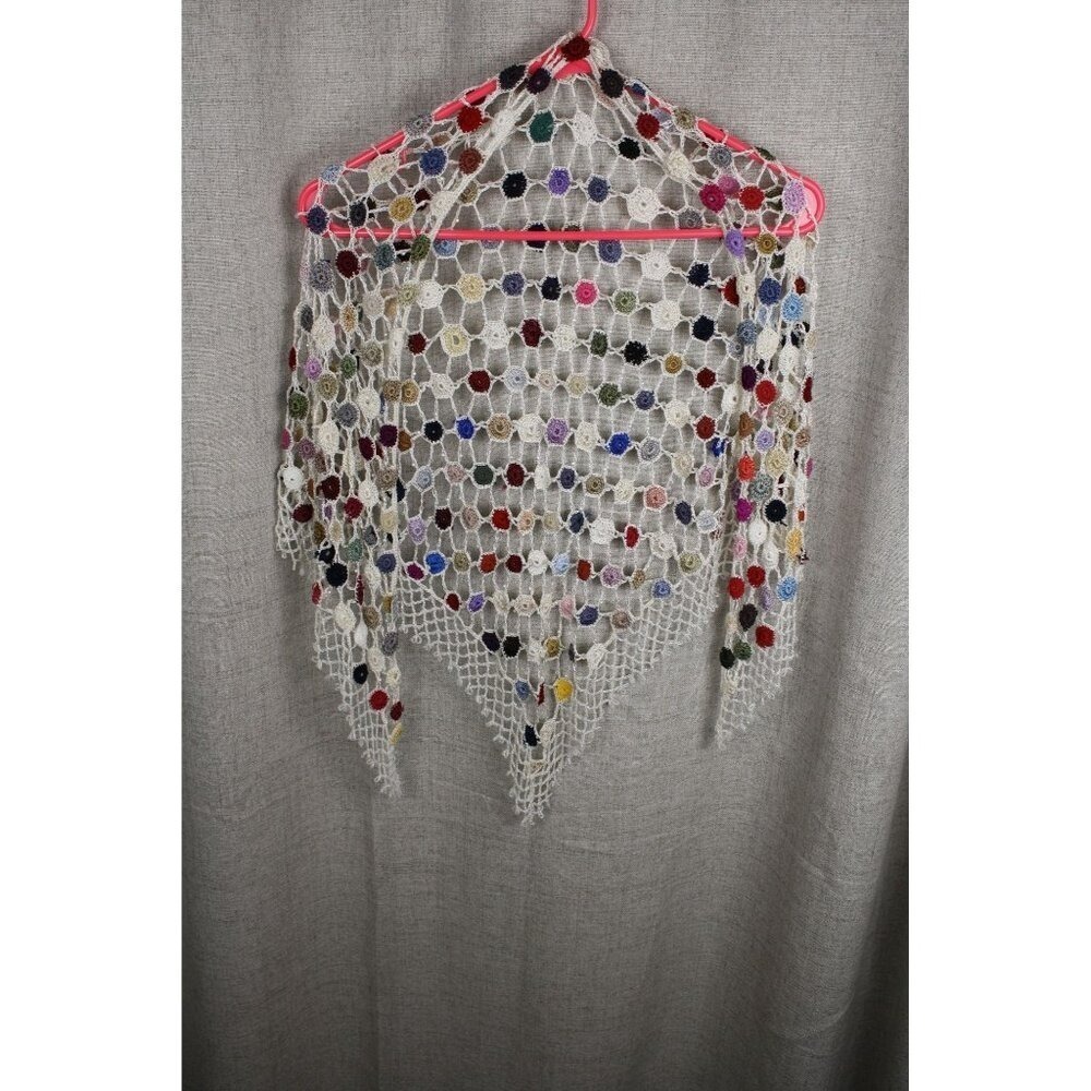 Belly Dance Crochet Triangle Hip Wrap Scarf Belt